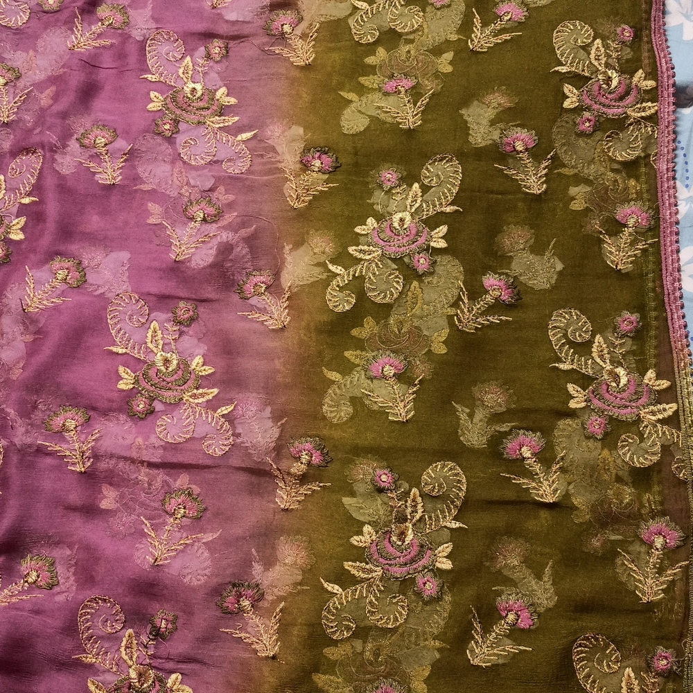 Pure Chiffon Dupatta - Picture 7 of 12